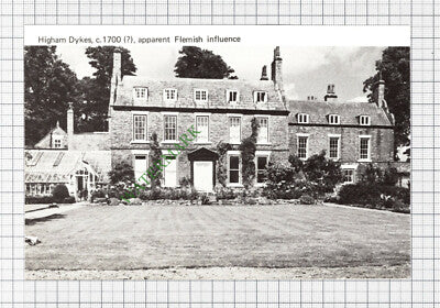 C8054) Higham Dykes Ponteland - 1970s Cutting / Print