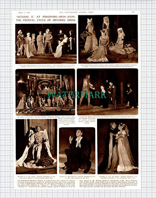 (X507) Shakespeare Memorial Theatre Stratford Redgrave Stannard - 1951 Clip