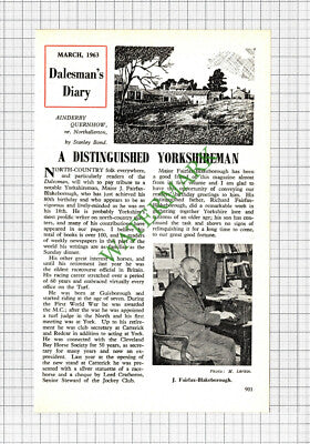 Major J Fairfax-Blakeborough - 1962 Cutting