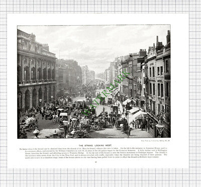 X1951) The Star and Garter Richmond / The Strand London - c.1900 Book Print
