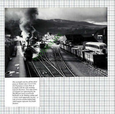 Kyle Of Lochalsh Railway Station Stanier Engine No 45179 Loch Seaforth -Clipping