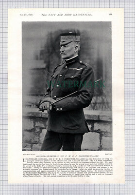 X1832) Lieut-Gen Sir F W E F Forestier-Walker Scots Guards -1898 Print / Cutting
