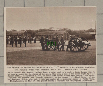C1294) Nery Gun L Battery RHA Ranby Camp - 1948 Clip