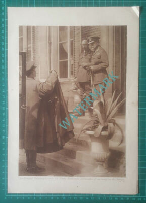 X741) Sir Douglas Haig With Sir Henry Rawlinson Somme World War 1 - 1919