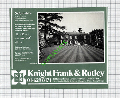 Burford Oxfordshire Rectory House Sale Advert - 1980 Cutting