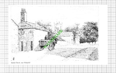 Sandal Church West Yorkshire - 1980s Cutting