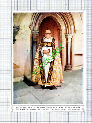 The Right Rev Dr H W Bradfield Bishop Of Bath and Wells - 1953 Cutting