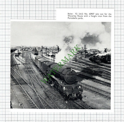 Railway Locomotive V2 2-6-2 No 60937 Waverley Portobello Yards - Cutting