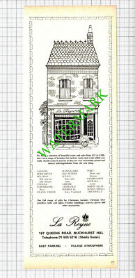 La Reyne Buckhurst Hill Essex Sheila Swan Advert - 1974 Cutting
