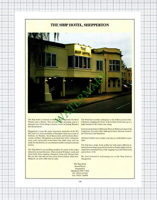 The Ship Hotel Shepperton - 1992 Cutting