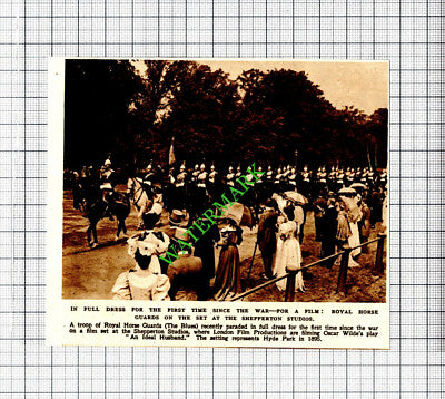 An Ideal Husband Oscar Wilde Filming Shepperton Royal Horse Guards -1947 Cutting