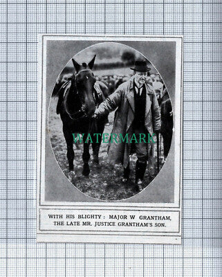 C4174) Major W Grantham Son of Mr Justice Grantham - 1920 Clip