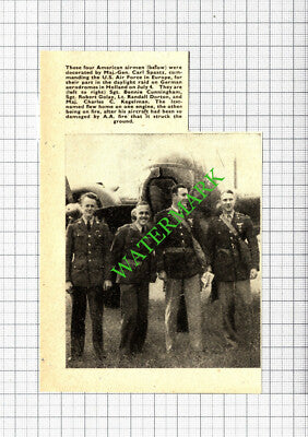 Bennie Cunningham Robert Golay Charles Kegelman Randall Dorton USA -1942 Cutting