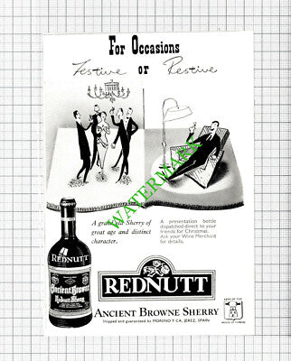 Rednutt Sherry Small Advert - 1950 Cutting
