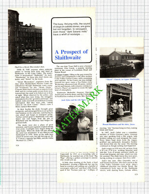 Slaithwaite Yorkshire Jack Sykes Russell Blackburn - 1985 Article