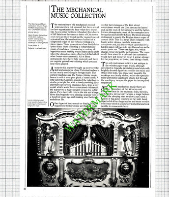 The Mechanical Music Collection Portfield Sussex - 1986 Cutting
