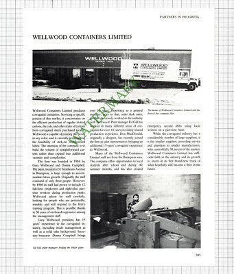 Brampton Nabisco Brands Canada / Wellwood Containers Ed Gill - 1980s Article
