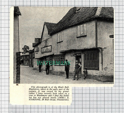 C3681) The Black Bull Pub Blackmore - 1968 Cutting