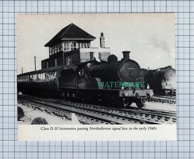 C4219) Class D 20 Locomotive Northallerton Signal Box c.1950s Cutting