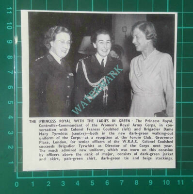 C2636) Col Frances Coulshed Dame Mary Tyrwhitt WRAC New Uniform - 1950 Clip