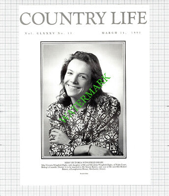 Miss Victoria Wingfield Digby Bishop's Caundle Dorset Simon Baxter -1991 Cutting