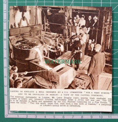 C4358) Gillett and Johnston Croydon Bell Berlin Lewis Douglas 1950 Clip