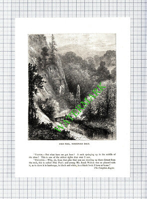 Pike Pool Beresford Dale - c.1895 Cutting