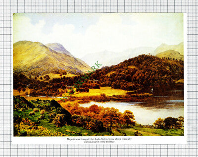 Ullswater Helvellyn - c.1990s Cutting / Print