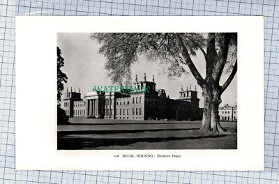 C4510) Blenheim Palace / Fleet Street London - c.1939 Print