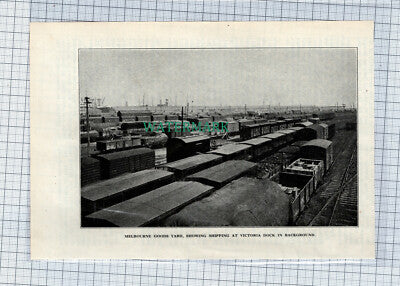C4639) Melbourne Goods Yard Railway Australia - c.1926 Clip