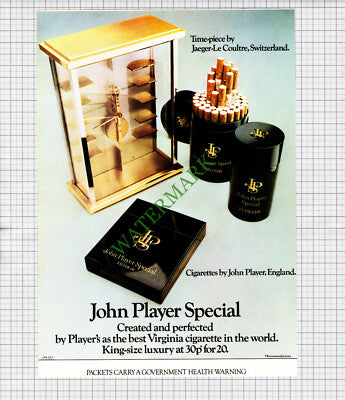 John Player Cigarettes Advert - 1971 Print / Cutting
