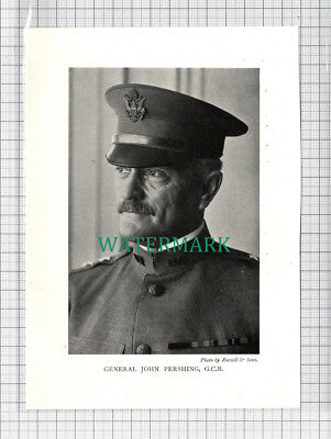 C3754) General John Pershing - c.1920s Book Print