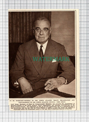 C3602) Lord Ismay North Atlantic Treaty Organisation - 1952 Clip