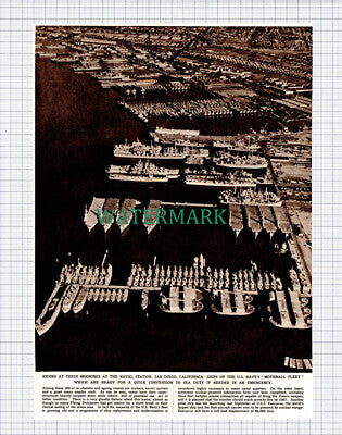 (X192) Naval Station San Diego California US Navy Mothball Fleet - 1961 Clip