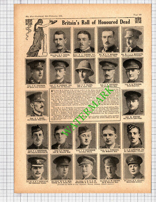 Fitton Monteith Bonvalot Christison Innes Hutchinson WW1 -1916 Cutting