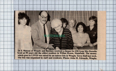 C4404) Dr F Watson Wragby Bardney Dorothy Scott Willan House Stainfield 1986