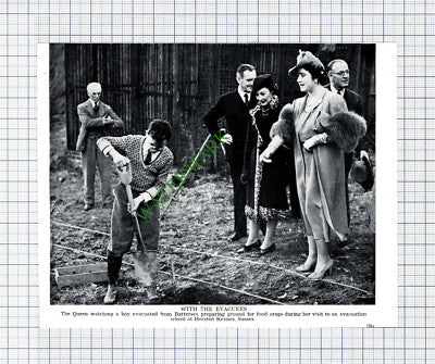 Evacuation School Horsted Keynes Sussex Battersea WW2 World War 2 -1940s Cutting