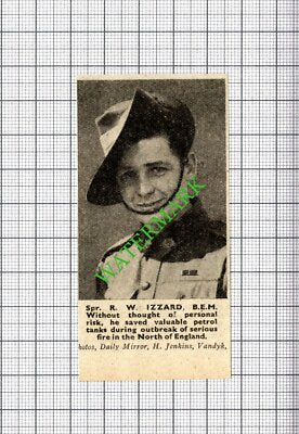 Spr R W Izzard WW2 - 1943 Small Cutting