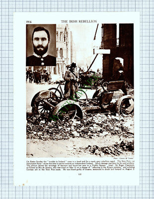 9168) Sir Roger Casement Dublin Ireland - 1930s Cutting / Print