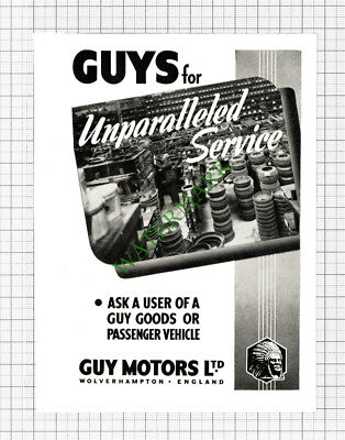 Guy Motors Ltd Wolverhampton Advert - 1947 Cutting