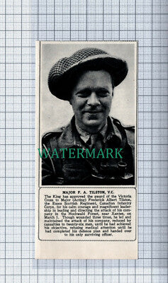 C4928) Major Frederick Albert Tilston Essex Scottish Canadian Infantry 1945 Clip
