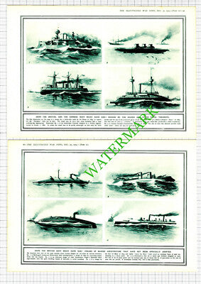 Unusual Ships McDougal Folger Earl of Mayo Gathmann Cornish -1914 2-Part Cutting
