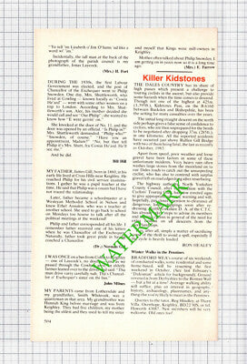 Philip Snowden Politician - 1984 Article