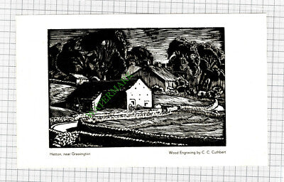 Hetton Near Grassington Yorkshire C C Cuthbert - 1941 Cutting / Print