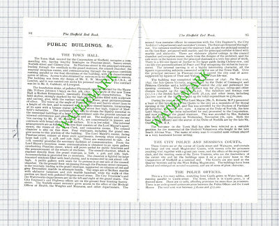 The Town Hall Sheffield - 1910 Small Article