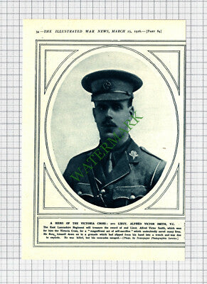 2nd Lt Alfred Victor Smith East Lancashire Regt World War One - 1916 Cutting
