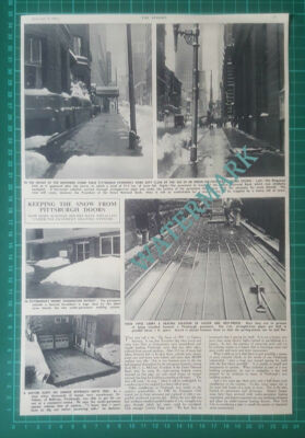X661) Pittsburgh USA Under Pavement Heating Dr Fabian Duquesne Club 1951 Clip