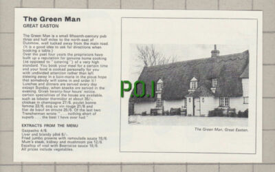 C4173) The Green Man Pub Great Easton Essex - 1970 Clip