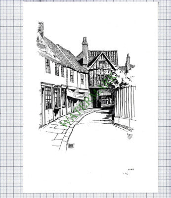 9517) York - 1980s Print / Cutting
