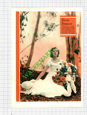 Dorothy Jordan Actress - 1930s Book Print